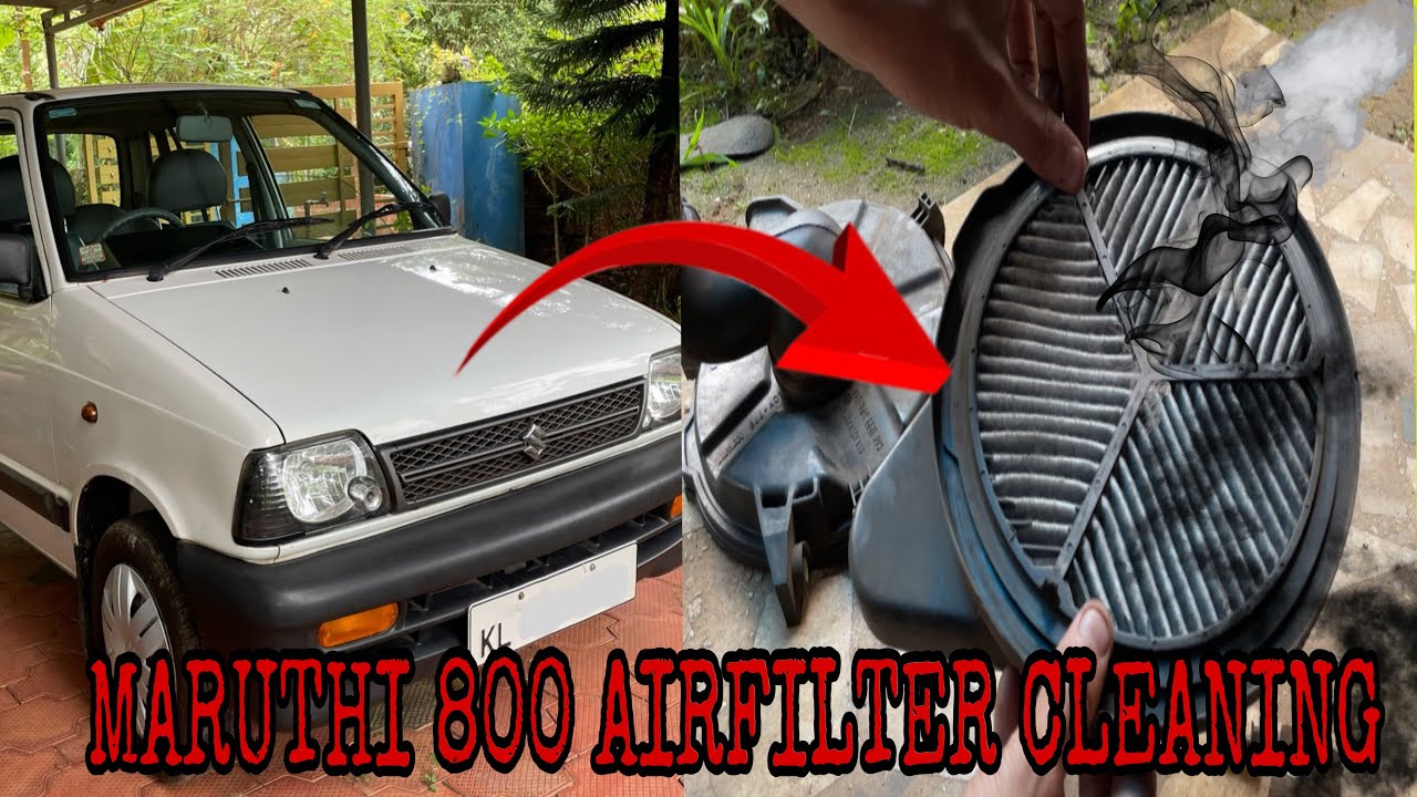 maruti suzuki 800 air filter cleaning #maruti800 #marutisuzuki800 #maruthi800