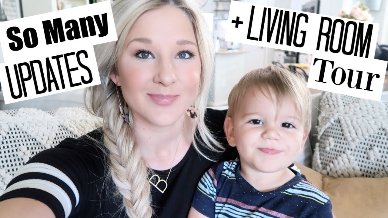 LIVING ROOM TOUR | A DAY IN THE LIFE SAHM VLOG | BRITTANI BOREN LEACH