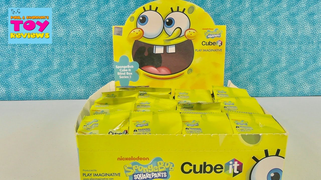 Spongebob Squarepants Cube It Figures Unboxing | PSToyReviews