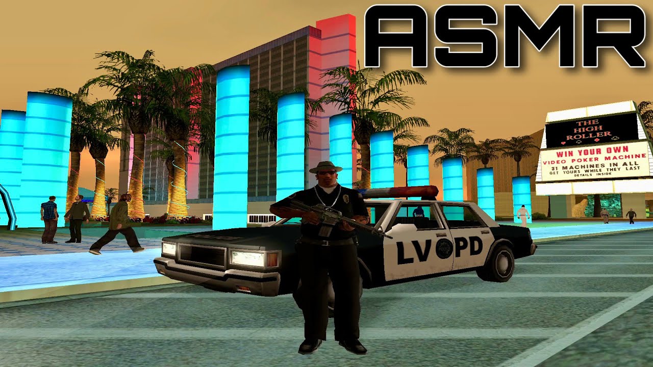 АСМР В GTA San Andreas - РАБОТАЮ В ПОЛИЦИИ