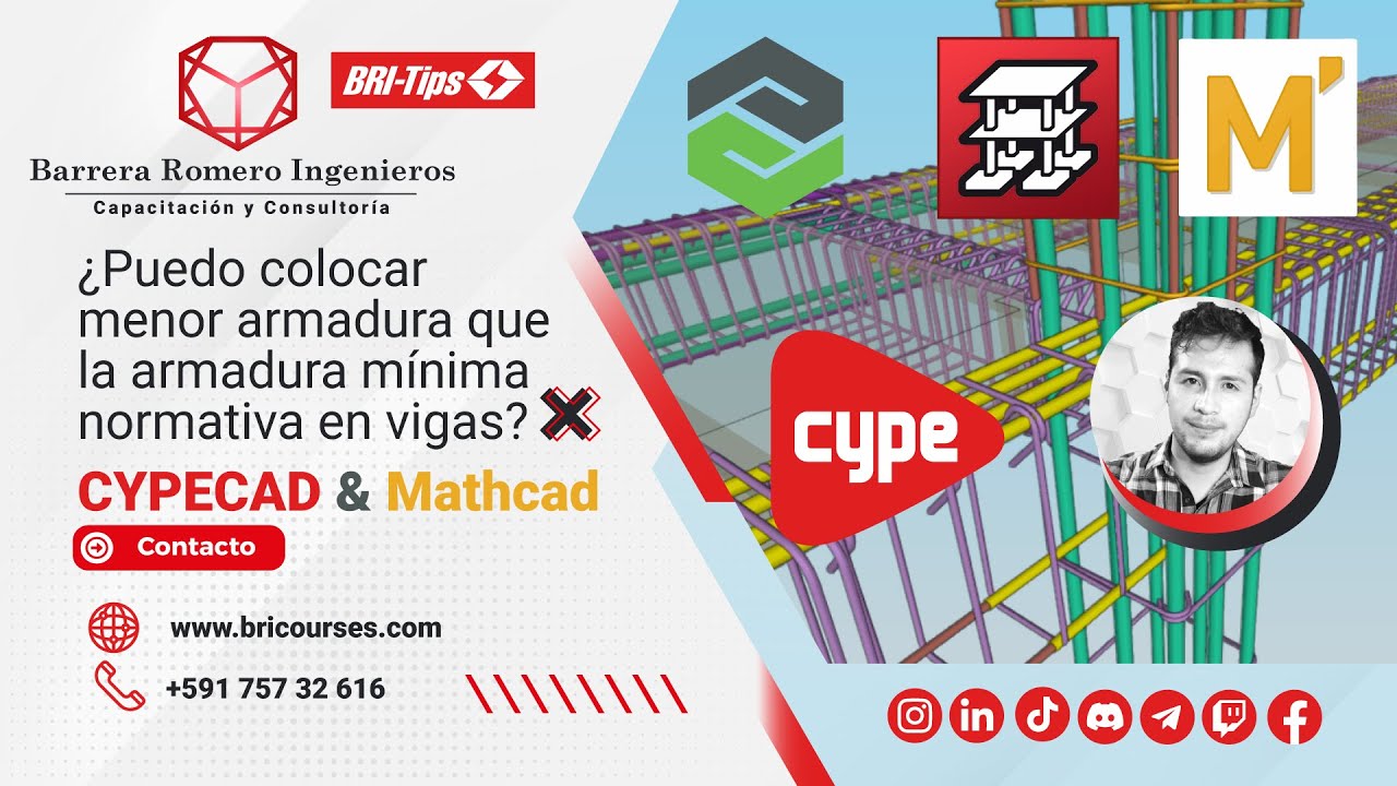 &iquest;Puedo colocar menor armadura que la armadura m&iacute;nima a flexi&oacute;n por normativa? Con CYPECAD y Mathcad