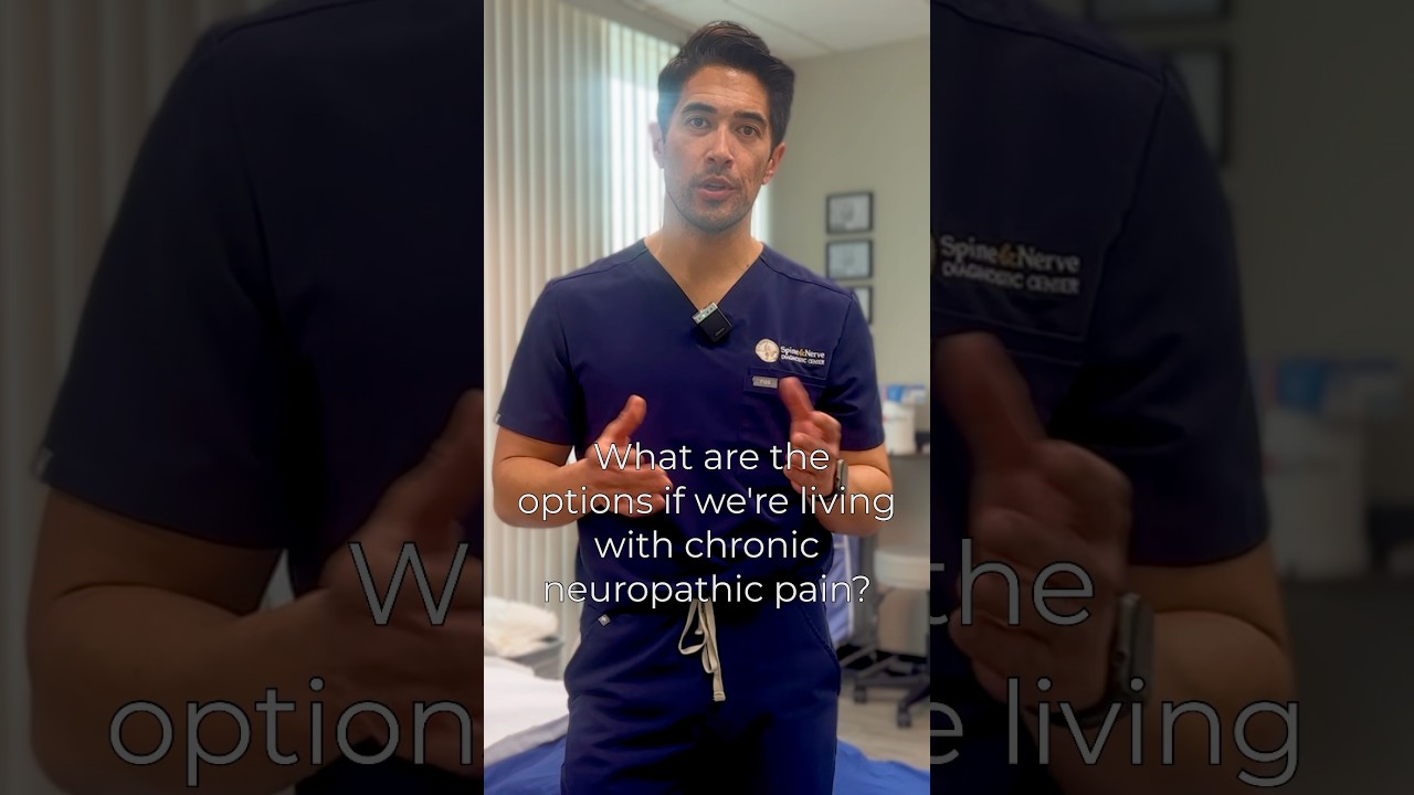 What are the option for patients living with chronic nerve pain the the back and legs? #painmedicine