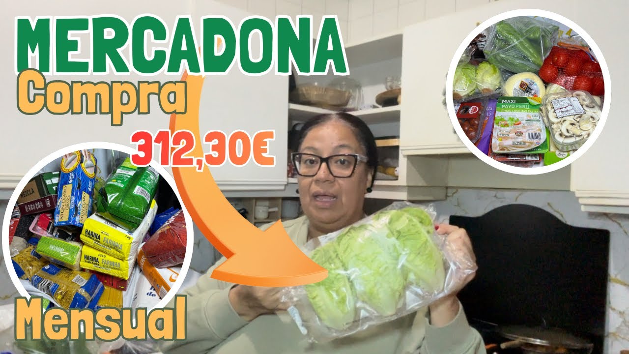 COMPRA MENSUAL DE MERCADONA 🛒 CON PRECIOS Y NOVEDADES 2025
