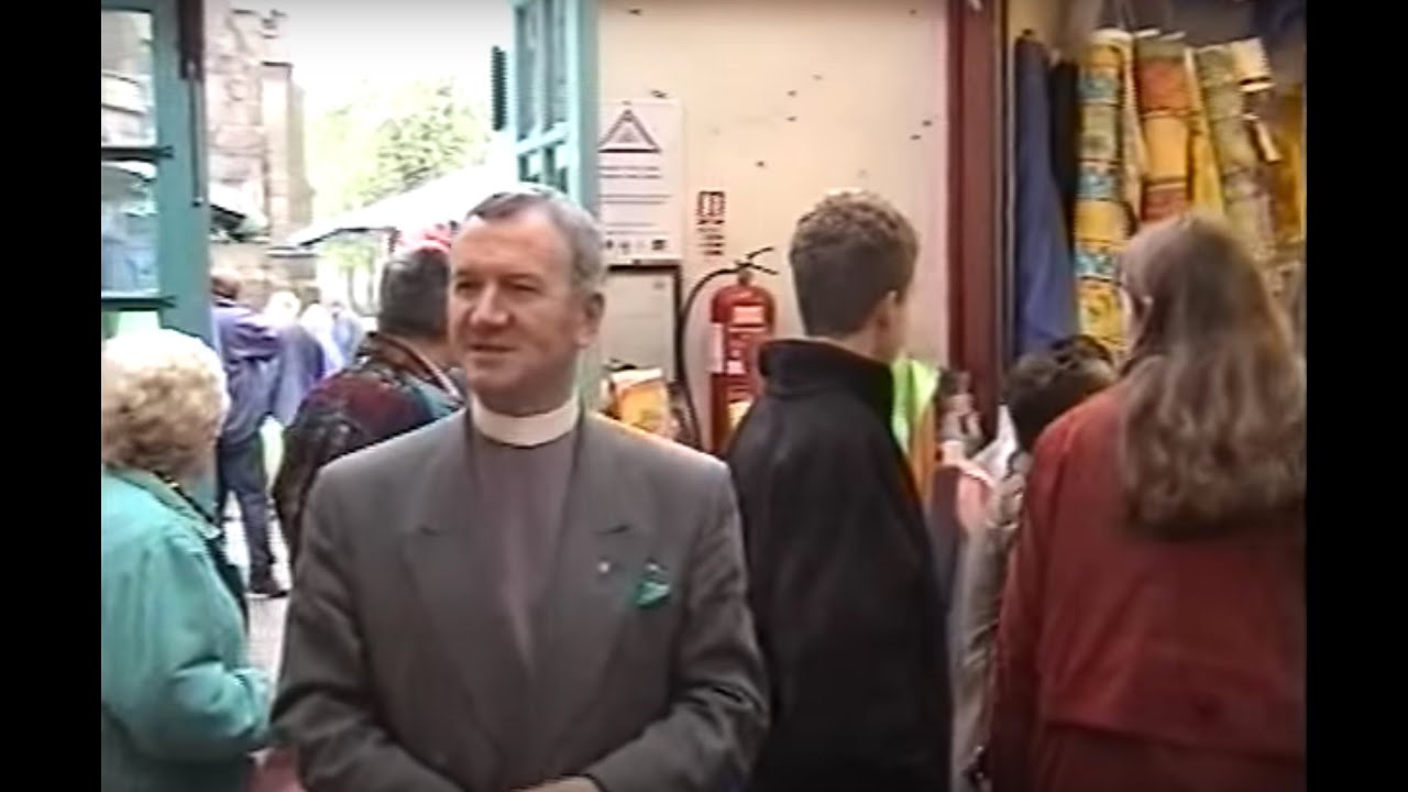 Stockport Market 2000 with Rev. Roger Scoones