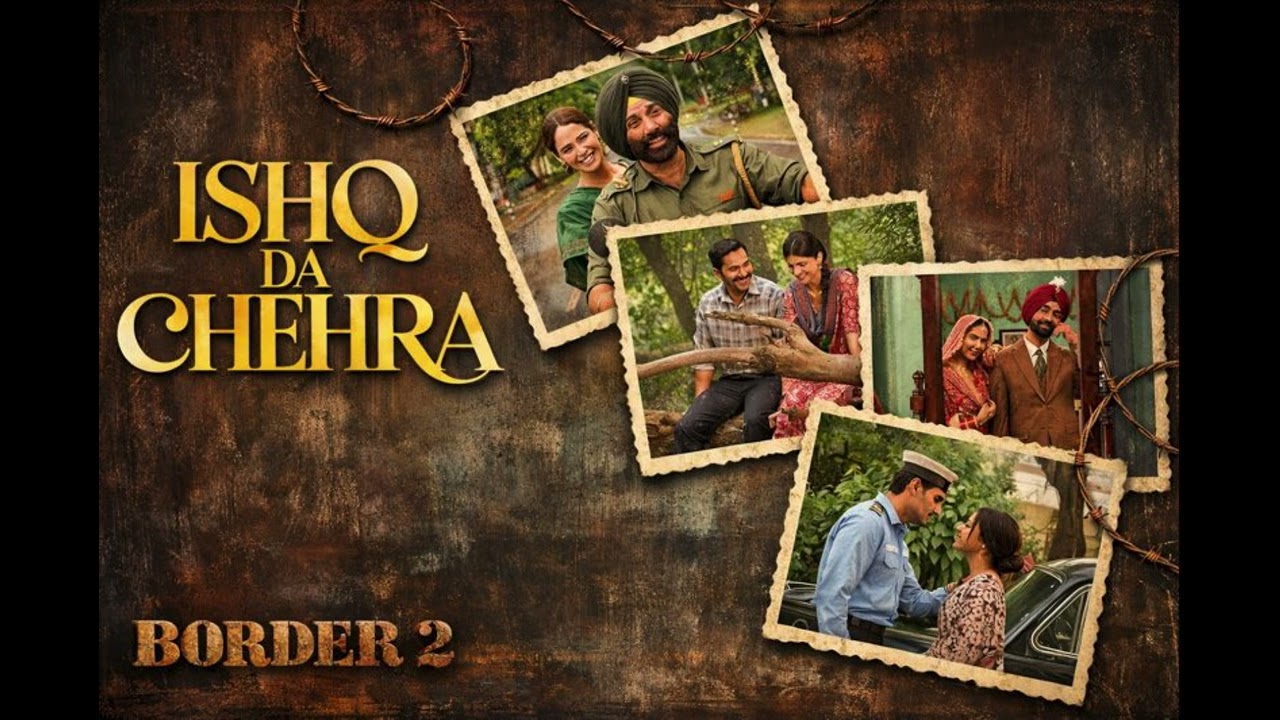 BORDER 2: Ishq Da Chehra | Sunny Deol, Varun D, Diljit Dosanjh, Ahan S | Sachet - Parampara, Kausar