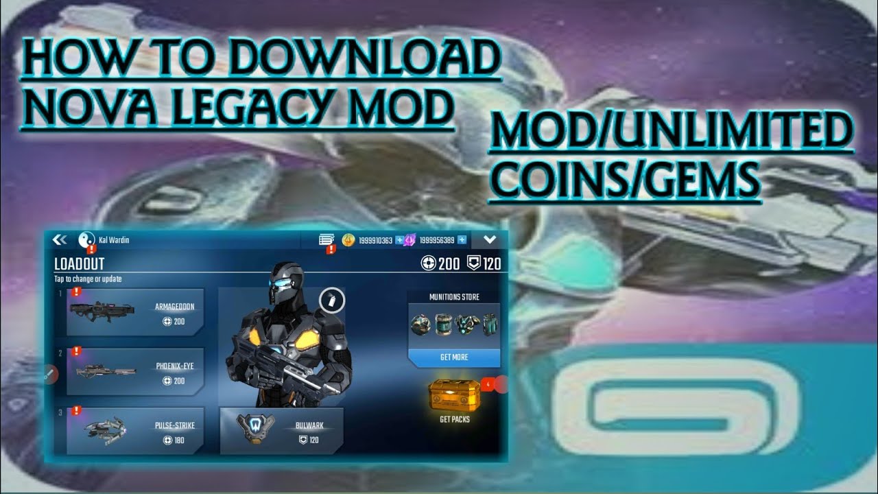 HOW TO DOWNLOAD NOVA LEGACY MOD|UNLIMITED MONEY/GEMS|MOD 4 MODERN|
