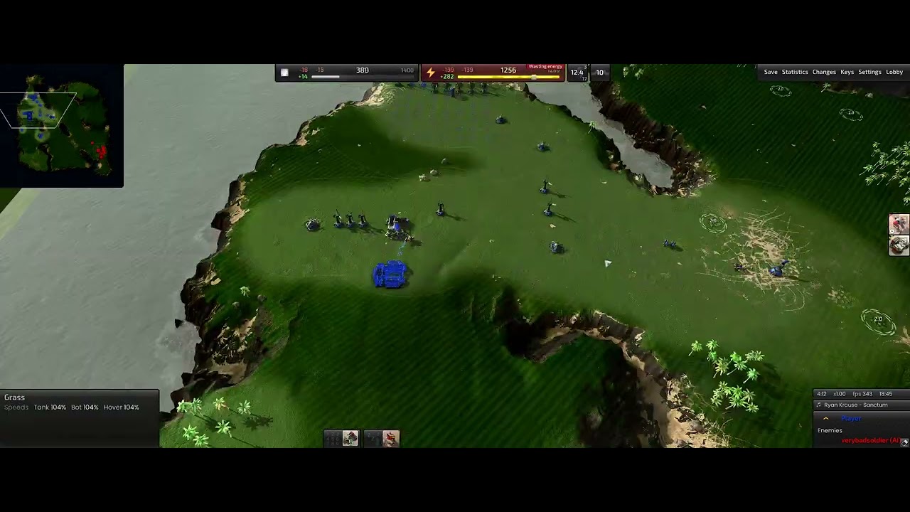 Beyond All Reason - 1v1 Skirmish vs AI - 2560x1080 (21:9)