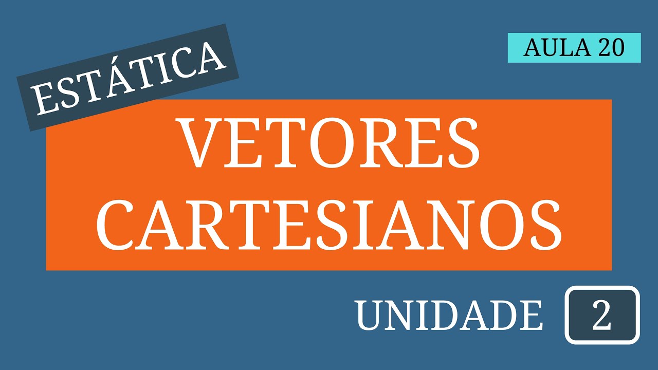 Estática - Aula 20 | Vetores força | Vetores cartesianos: Parte II