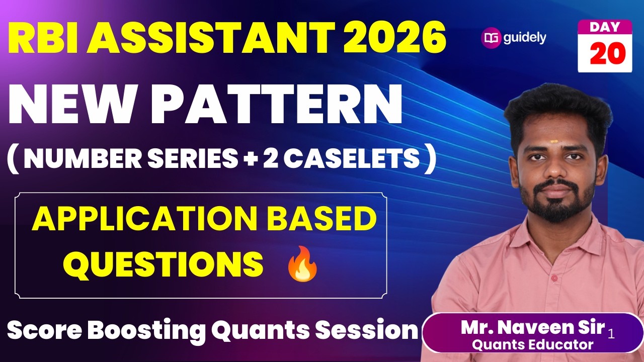 🔥Quants for SBI & IBPS CLERK MAINS 2025 - Day -20 | MEMORY BASED | Mr. Naveen #sbiclerk #ibpsclerk