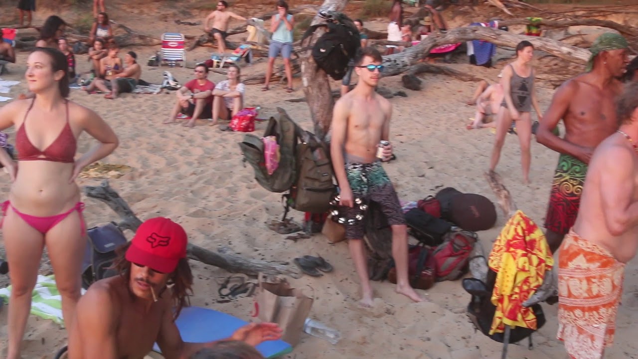 Maui Drum Circle At Little Beach