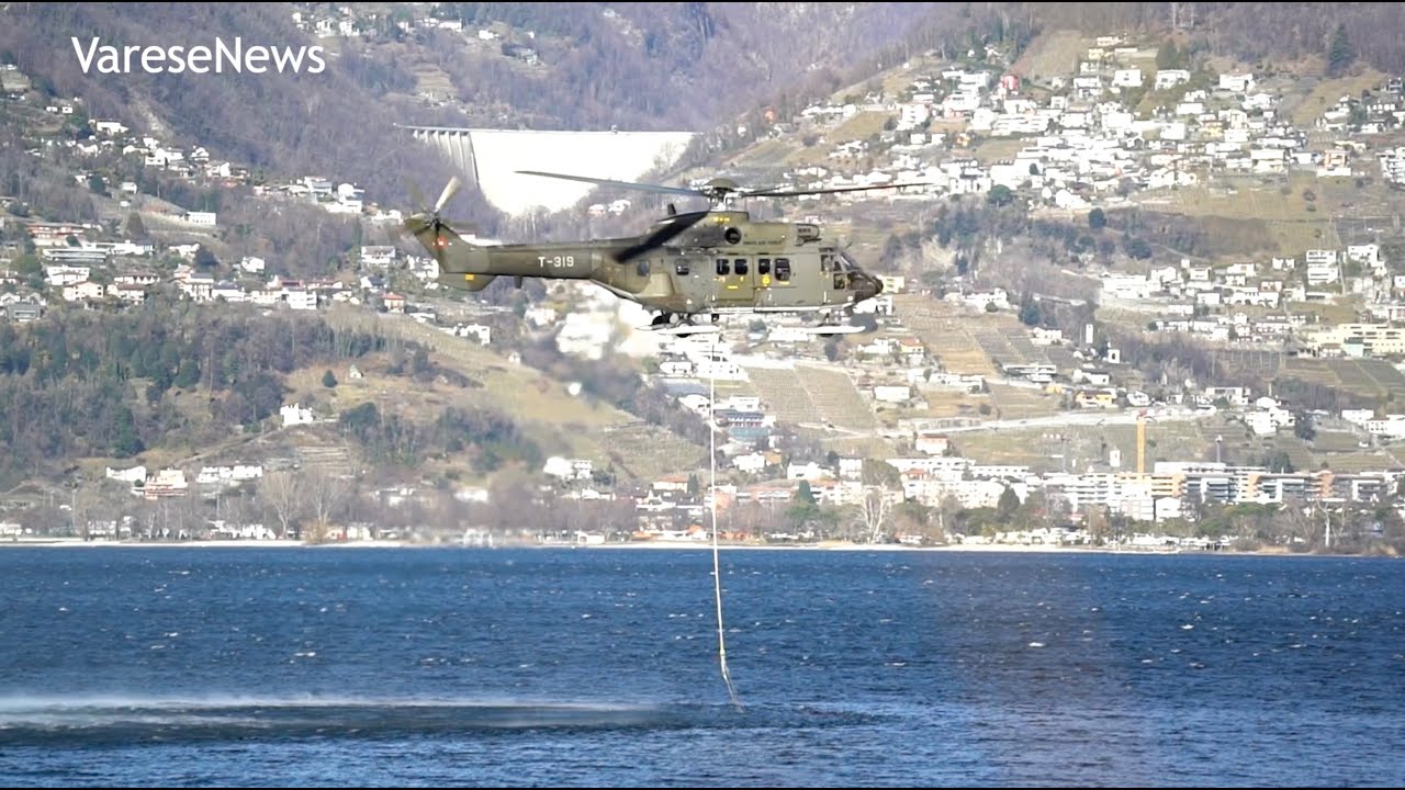 Incendio sul Monte Gambarogno, le operazioni di spegnimento