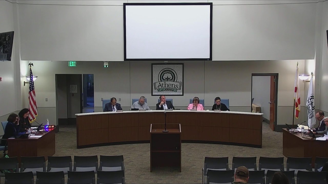 City of Athens City Council Work Session and Regular Meeting 12/8/2025