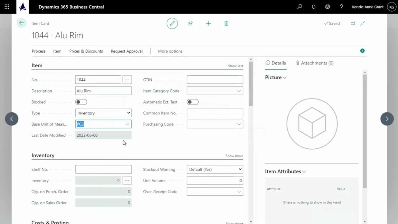 How to create Items in Business Central