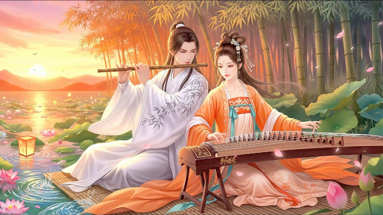 Relaxing for Calm Music: Traditional Chinese Music | Guzheng, Acoustic Bamboo Flute