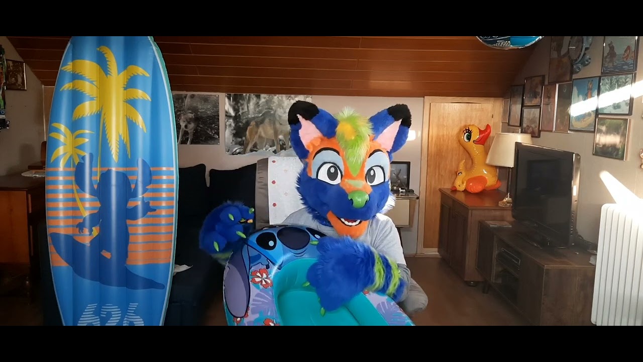Inflatable Disney Stitch Boat popping