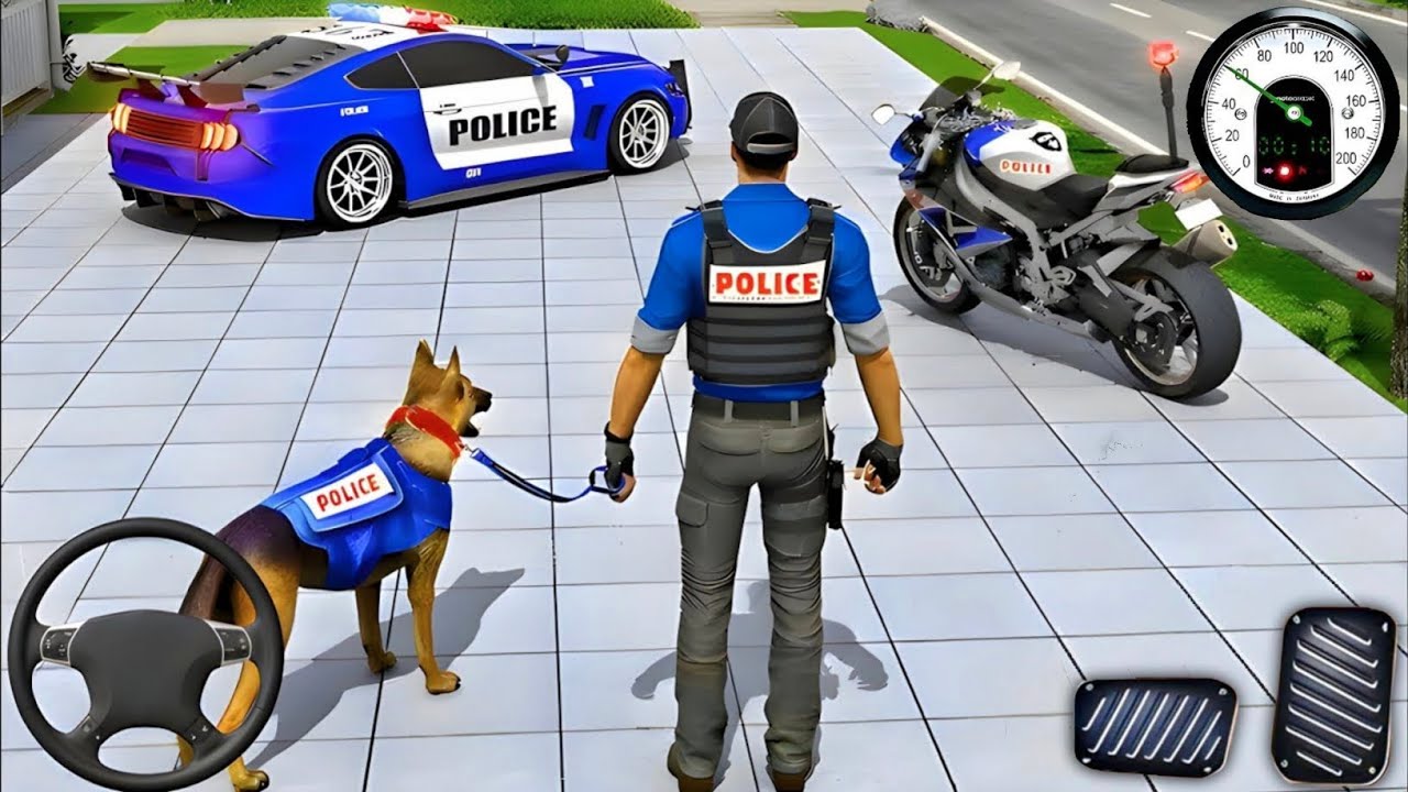 Police Car Chase Simulator 3D Game - Real Cop Cars Driving Simulator 2025 - Android GamePlay