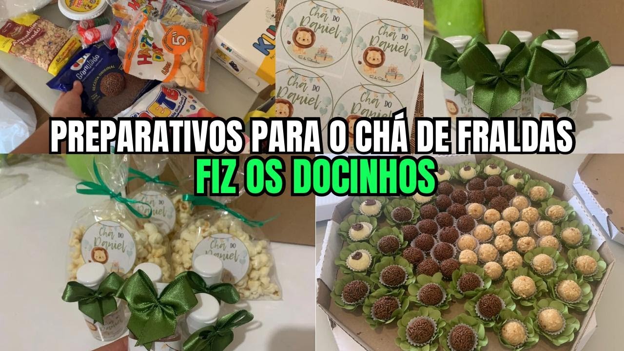 Preparativos para o ch&aacute; de beb&ecirc; / Fizemos 200 brigadeiros em casa   Compras & Lembrancinhas