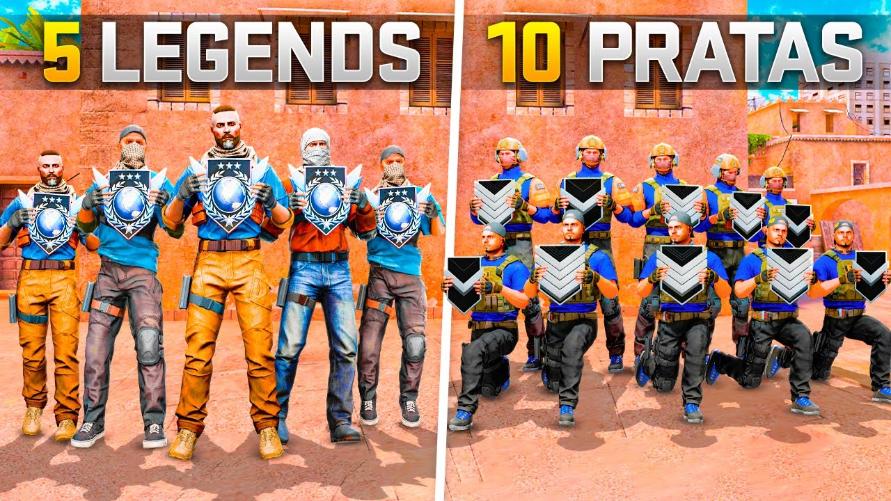 5 THE LEGEND vs 10 PRATAS no STANDOFF 2 (isso foi uma loucura)