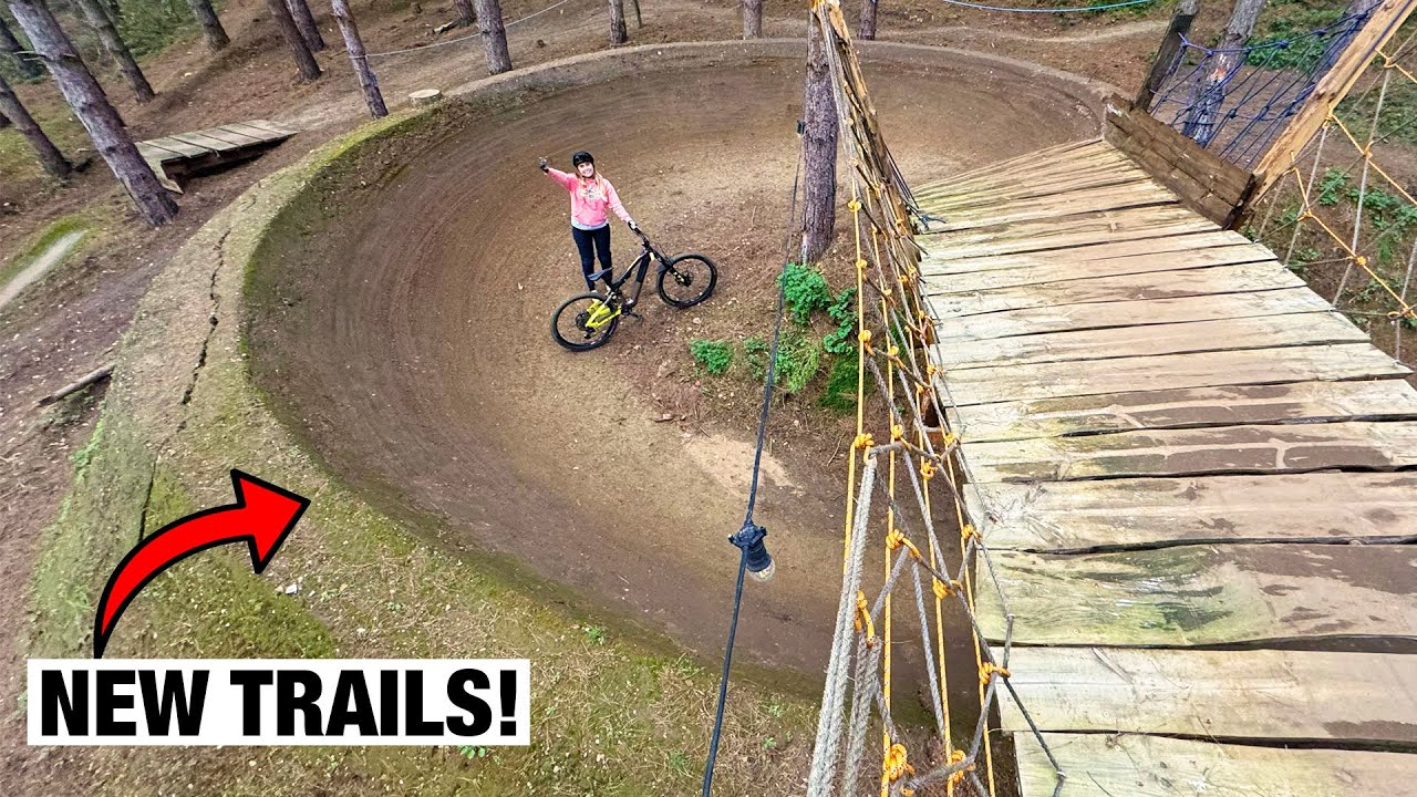 I GOT TO RIDE THESE BRAND NEW TRAILS AND THEY ARE AMAZING!