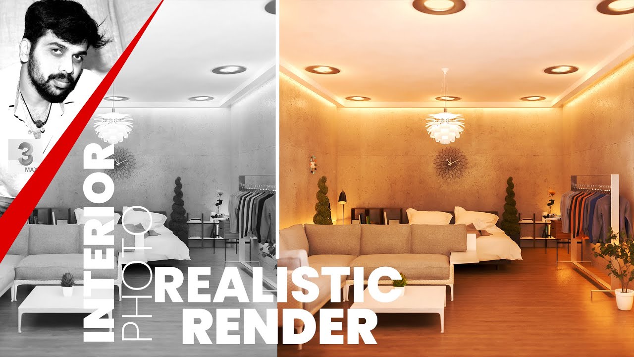 Interior design and rendering for vray and 3ds max tutorial tamil