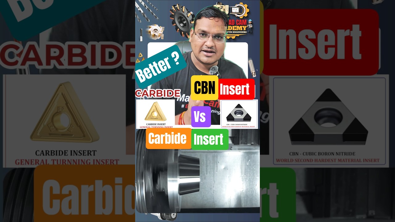 CBN VS CARBIDE INSERT - HOW TO SELECT INSERTS BASED ON HARDNESS AND PRECISION #cnctooling