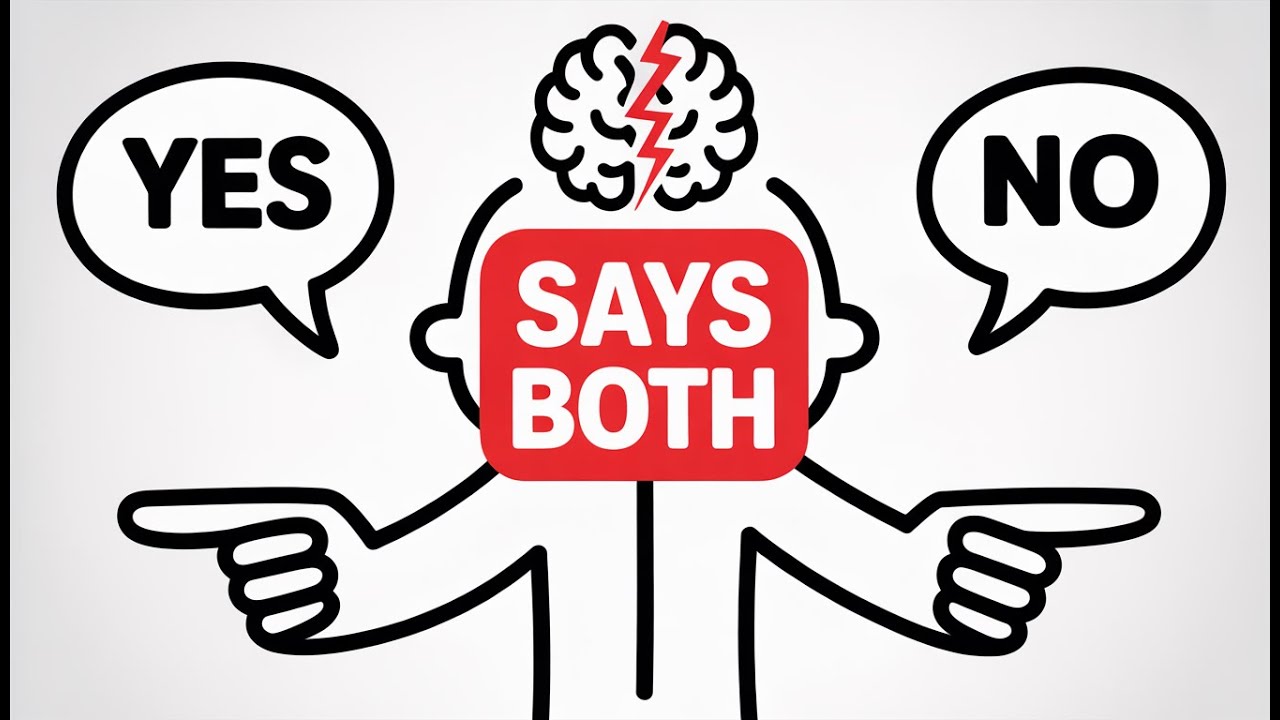 Psychology of people who contradicts themselves.