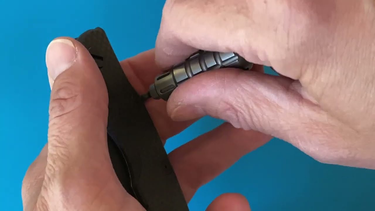 Rick Hinderer Eklipse disassembly tutorial, Gunny Glide/bearings. #knifesurgery #eklipsebowie #edc