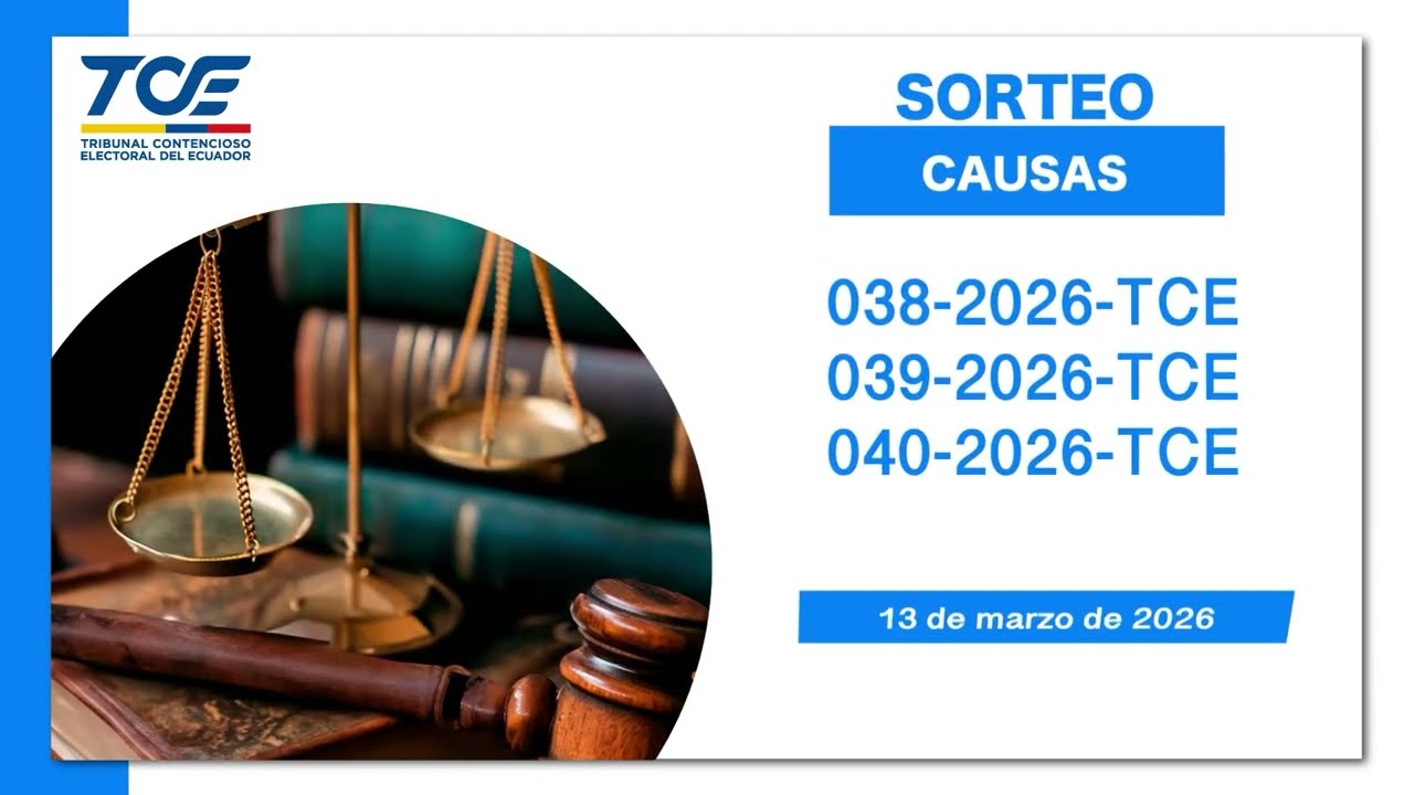 SORTEO DE LAS CAUSAS 038/039/040-2026-TCE