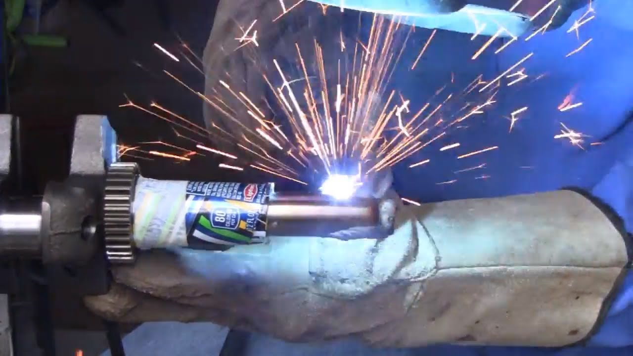 TAPERED CRANKSHAFT MADE INTO A  STRAIGHT CRANK (part 2)