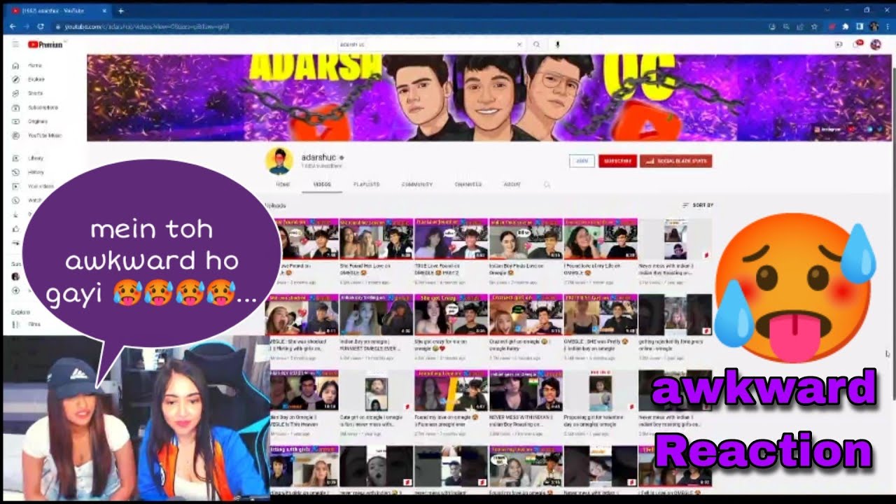 Kaash Plays Reaction On AdarshUC Omegle 🥵😂 || Omegle #9 || LaliToYT|| #kaashplays #adarshuc #omegle