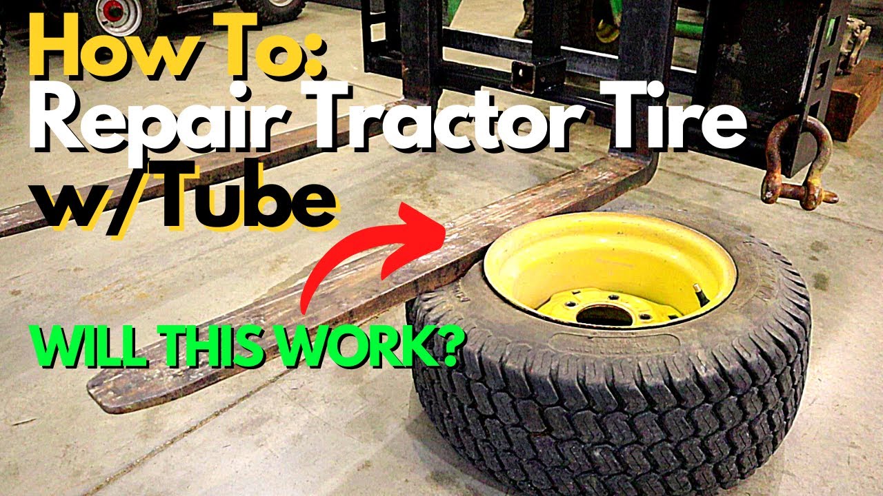 How To Install Tubes in Garden Tractor Tires on John Deere 755 - Fixing a Flat Tire or Two