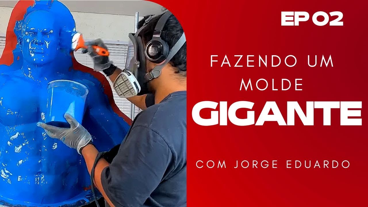 Como Fazer MOLDES de SILICONE para GRANDES ESCULTURAS - Aula Completa