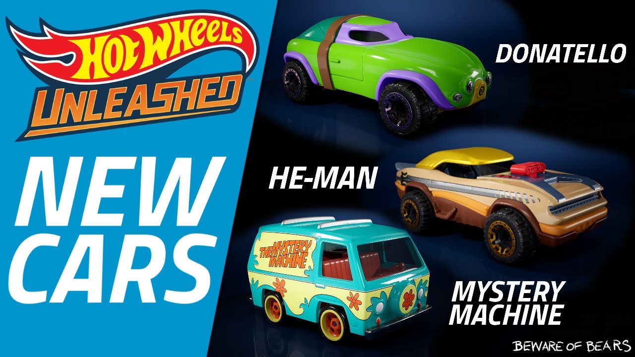 New Cars: Donatello, He-Man & the Mystery Machine | Hot Wheels Unleashed