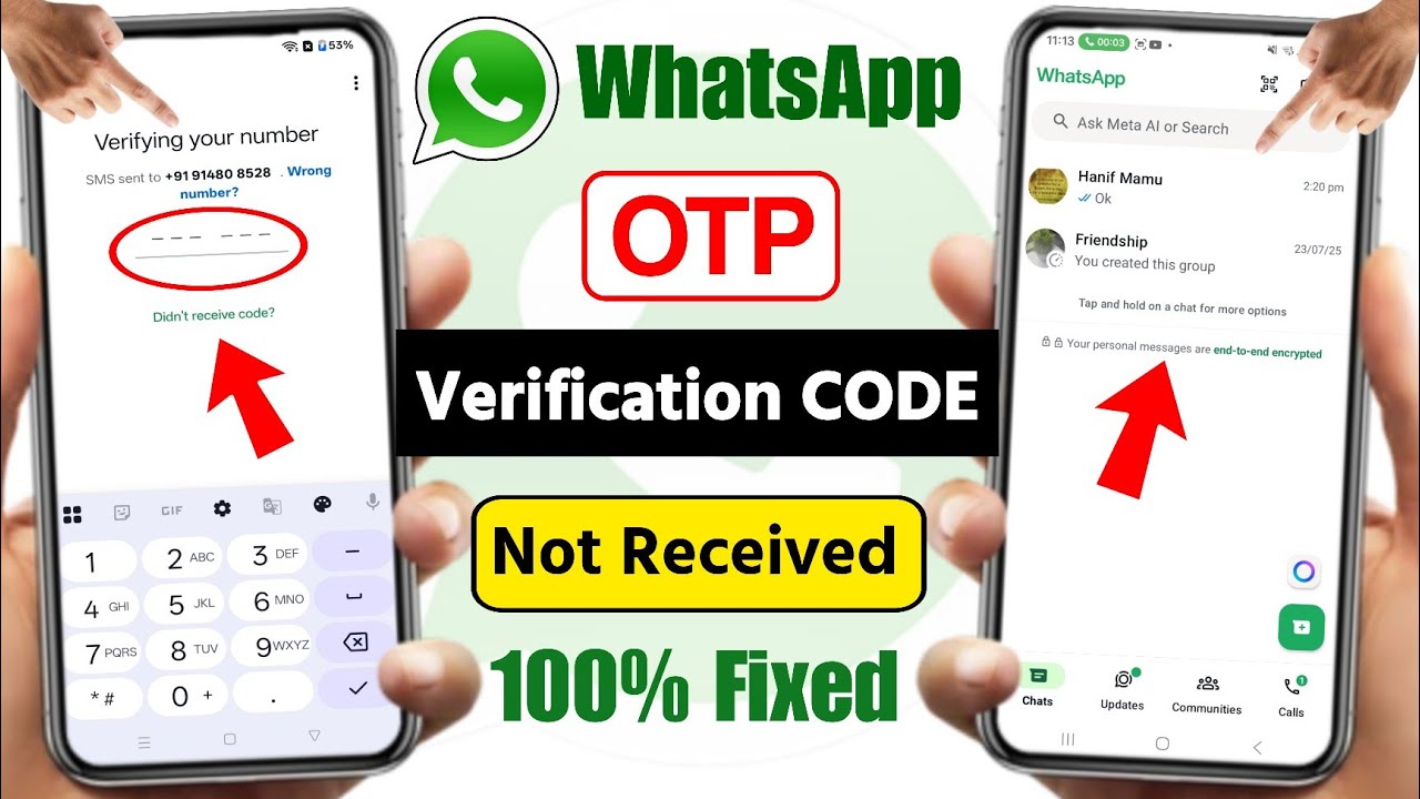 Whatsapp OTP Verification Code Problem 2026 | Whatsapp Verification Code Not Received Problem