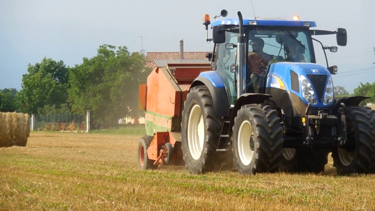 New Holland 6080 + Gallignani 9250.SL | Pressatura paglia 2018