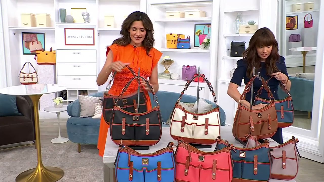 Dooney & Bourke Pebble Leather Small Safari Bag on QVC