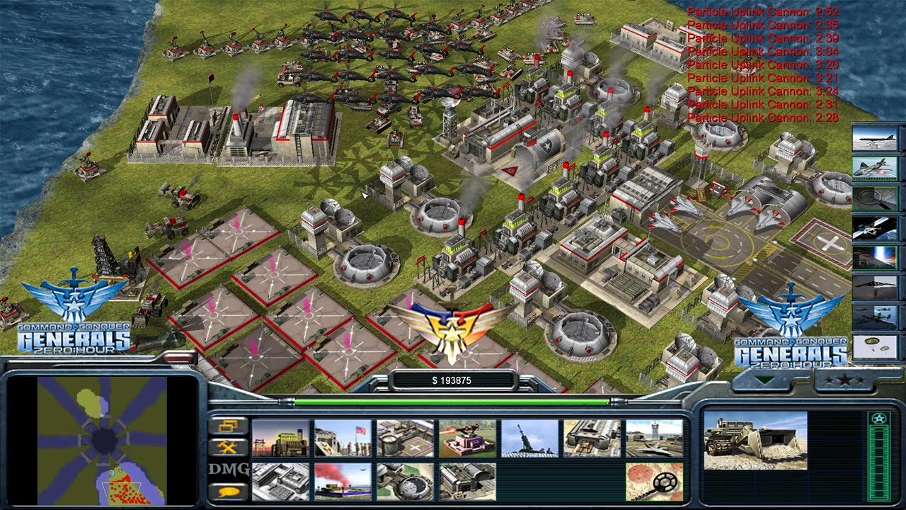 Command & Conquer Generals Zero Hour - Usa Laser 1 против 7 Hard Generals Dam Hole (27.10.2025)