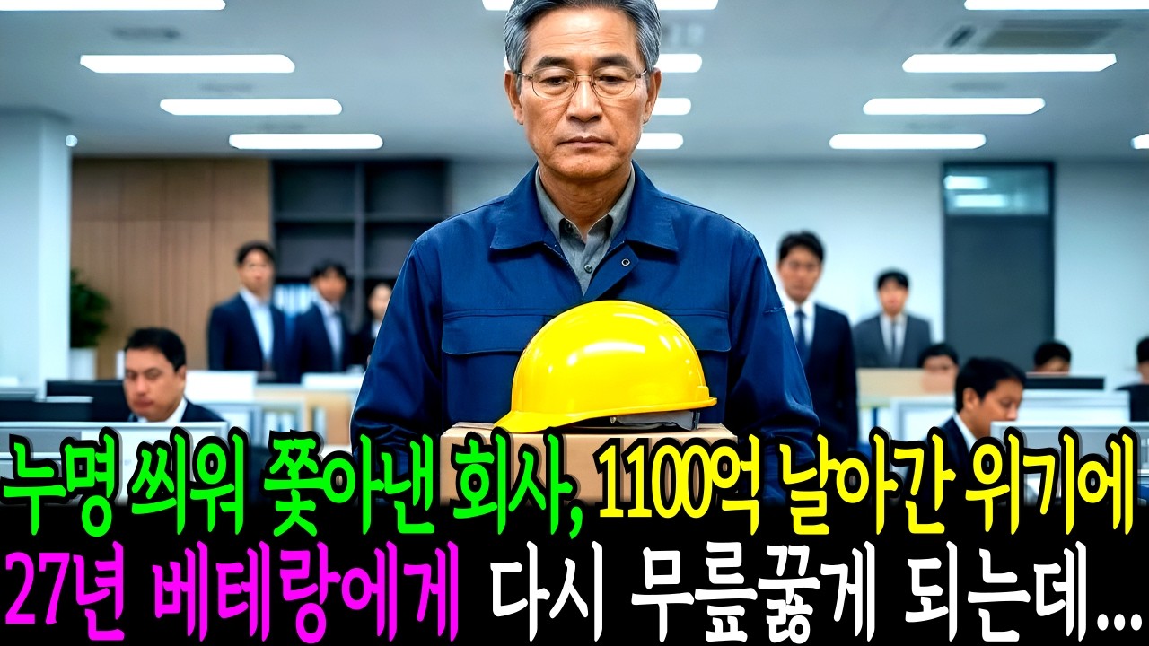 1100억 날린 회사가 누명 씌워 쫓아낸 27년 베테랑에게 무릎 꿇은 이유 | 노후사연 | 감동사연 | 오디오북 | 사연라디오