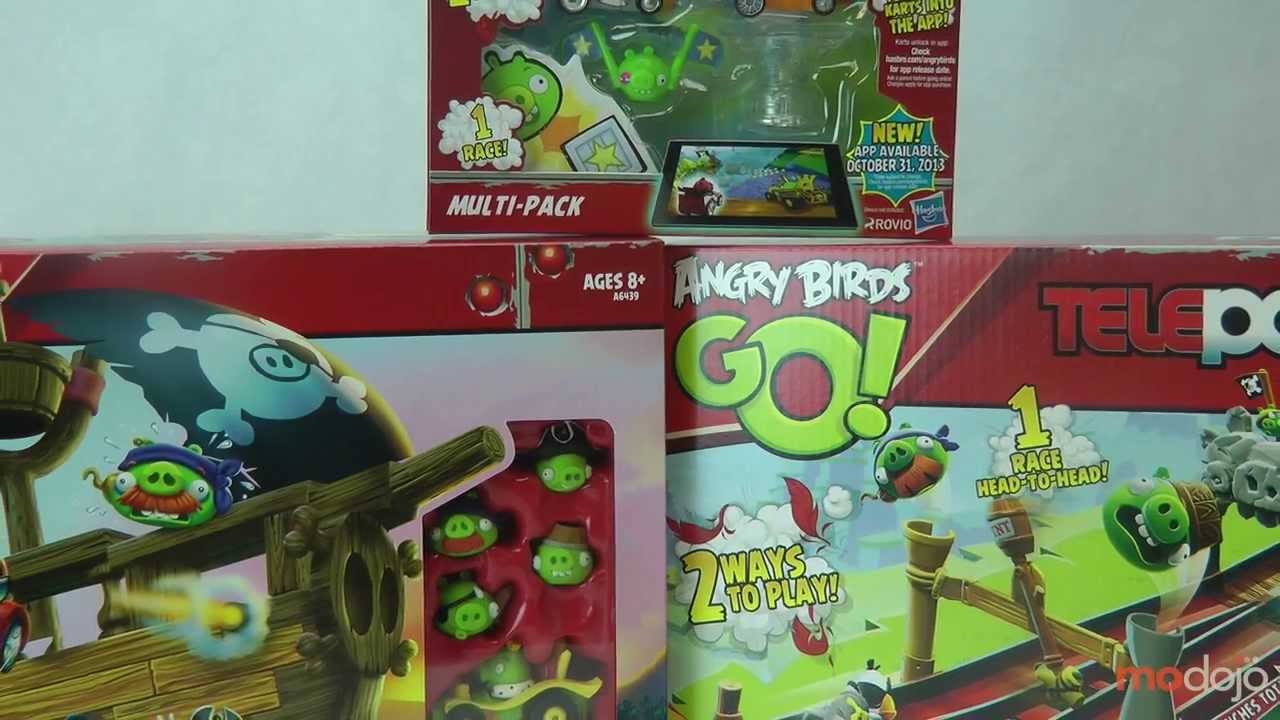 Angry Birds Go! Telepods Toys (Pig Rock Raceway/Pirate Pig Attack)