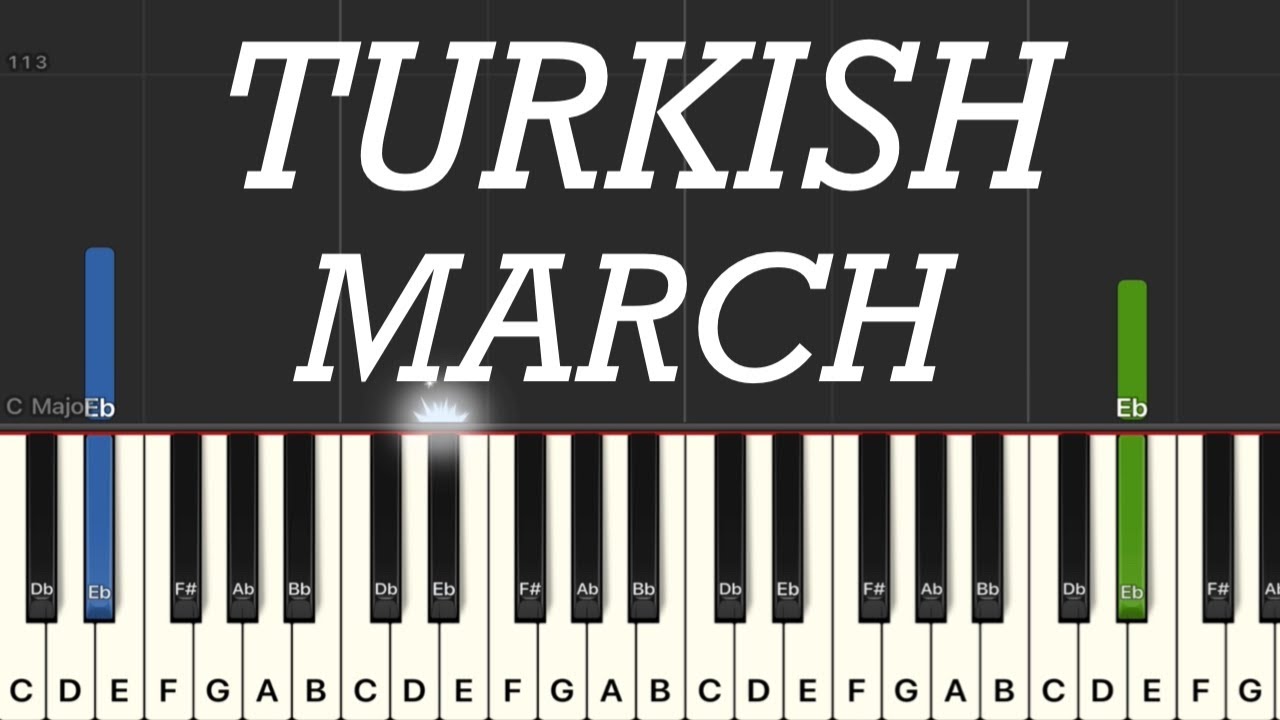Mozart - Rondo Alla Turca (Turkish March) Piano Tutorial 