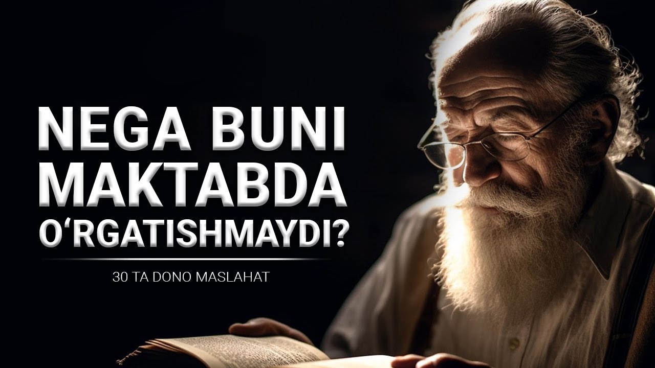 100 yoshli faylasufdan 30ta ENG DONO MASLAHATLAR | Bilish muhim bo&lsquo;lgan maslahatlar