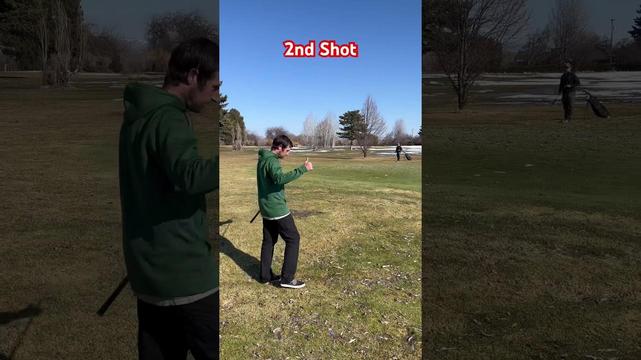 1v1v1 Par 3 Stroke Play! 🏆 #golf #golfswing #golfer #golfmatch #girlgolf #girlgolfer #swingvideo