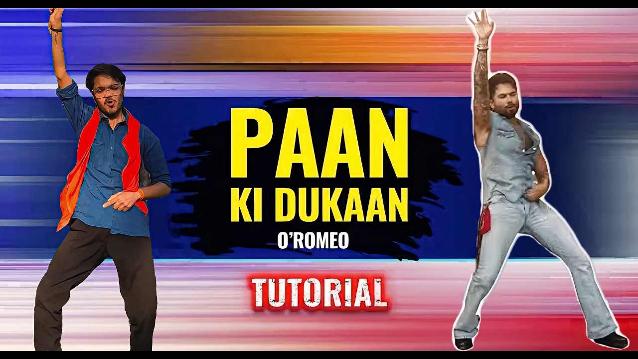 Learn Paan Ki Dukaan Dance | Shahid Inspired Choreography | Tutorial