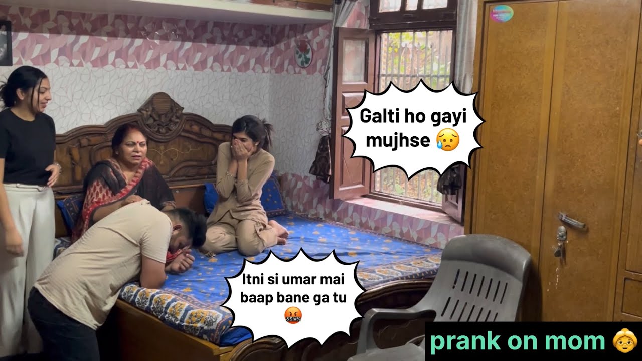 Pregnancy prank on mom || prank Krna pda bhari || Shivam and Babita #pregnancy #prank