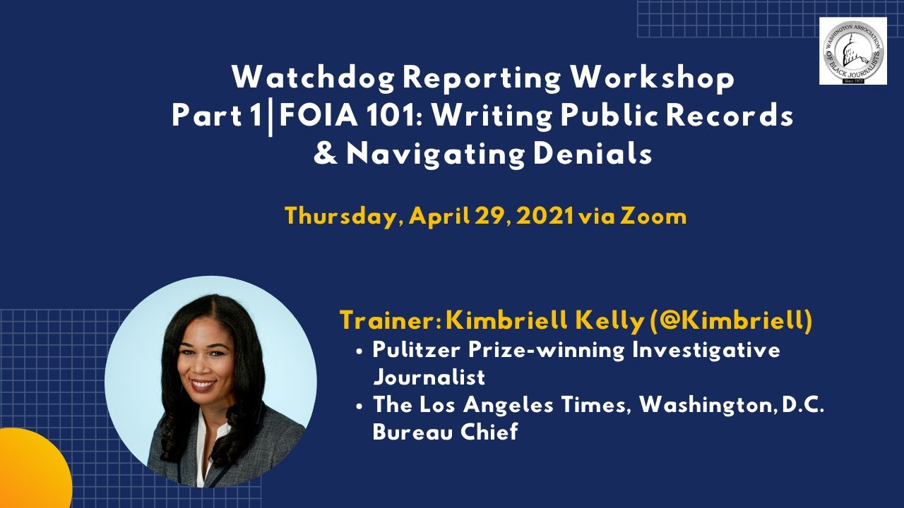 WABJ Watchdog Reporting Workshop Part 1&mdash; FOIA 101