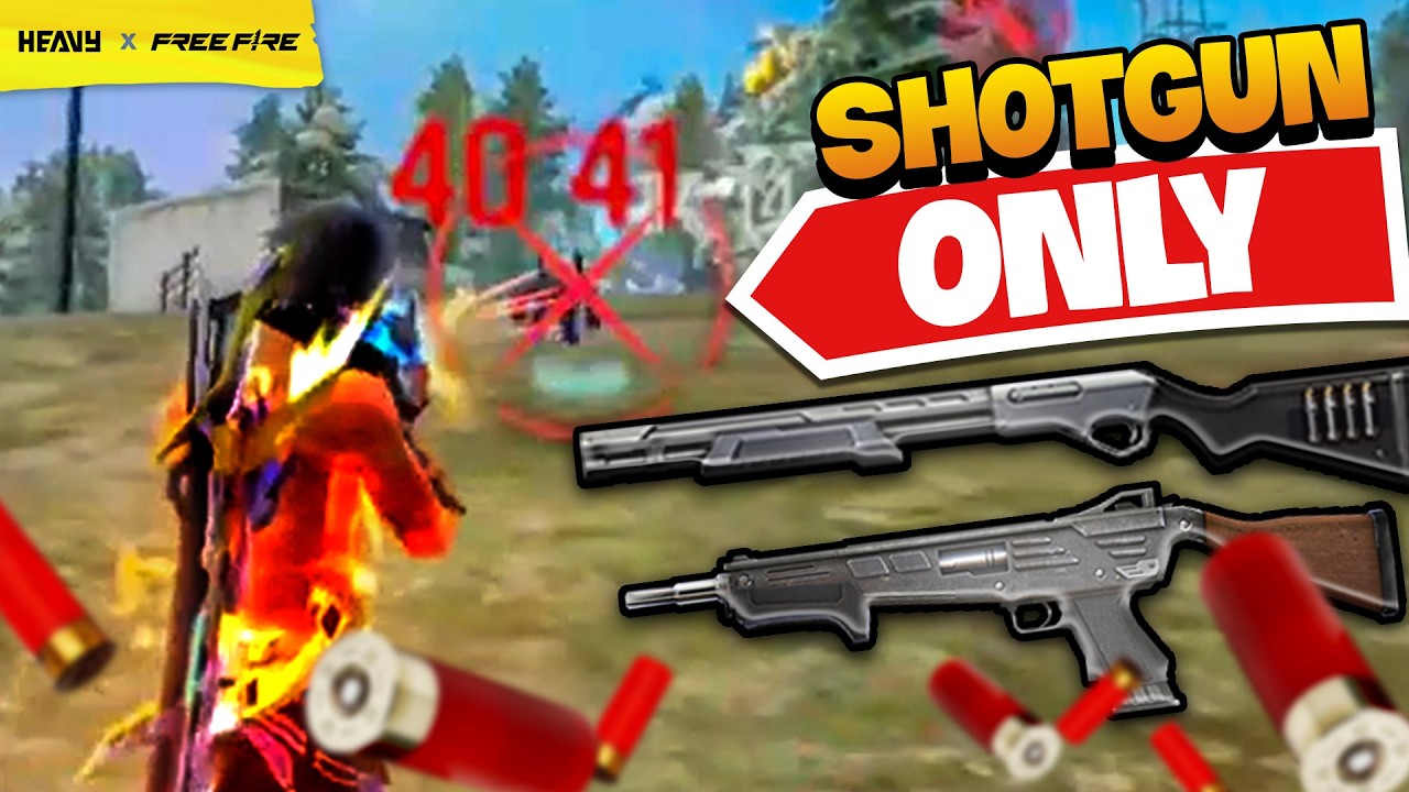 FREE FIRE: Thử Thách cầm 2 Shotgun lấy 15 mạng lụm 100K | HEAVY FF