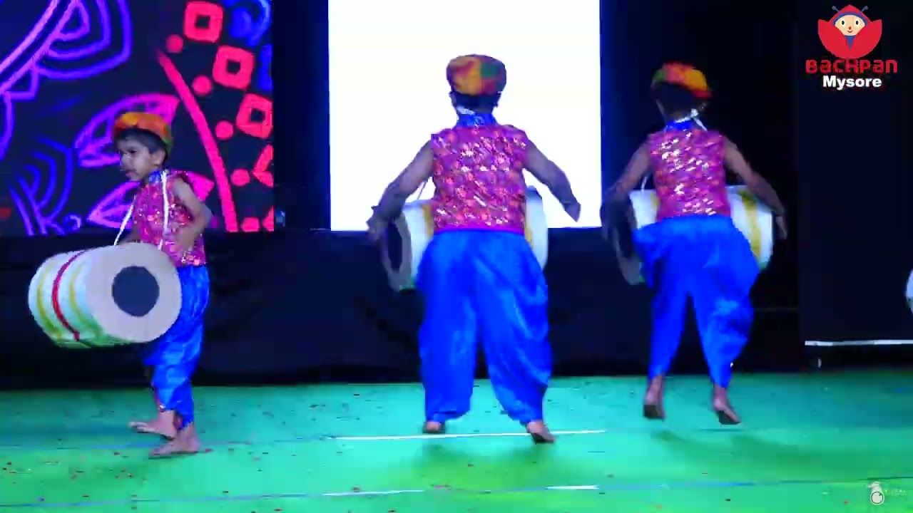 Dandiya And Lavani Dance by LKG And UKG Bachpanites
