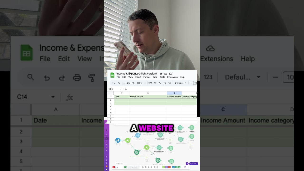 Build a Finance AI Bot &ndash; Track Expenses with Voice in Telegram #makecom #nocodeai