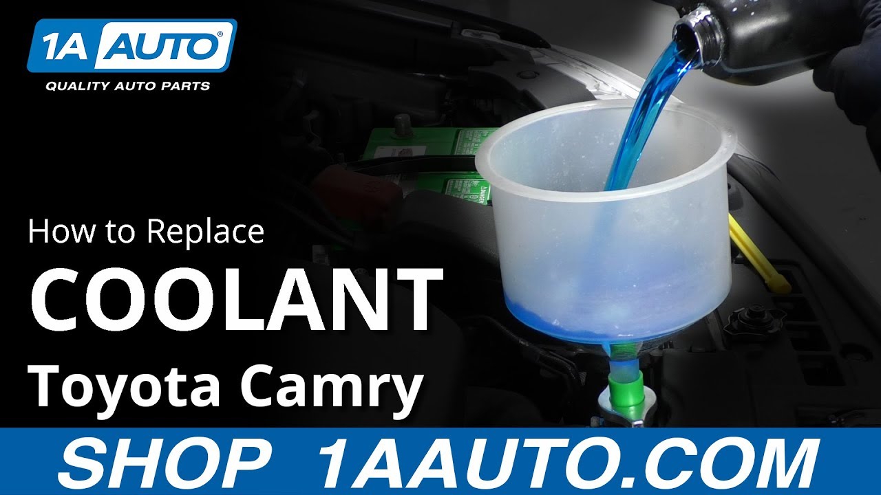 How to Replace Drain & Refill Radiator 11-17 Toyota Camry