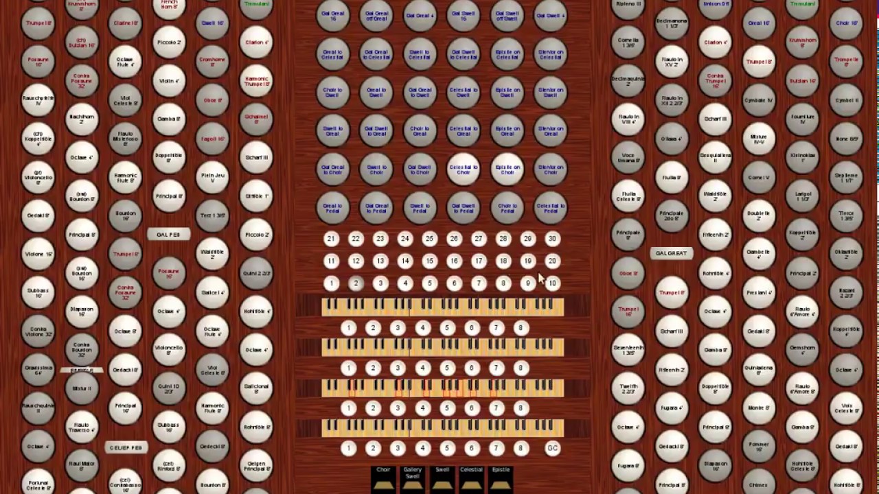 GrandOrgue Organ Demo (Suite Gothique), 160 ranks